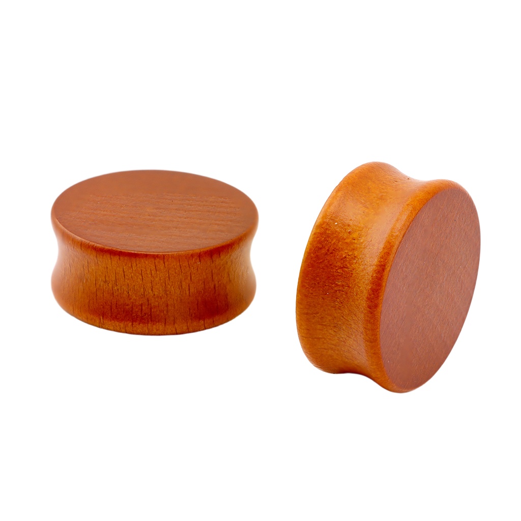 Wooden Double Flared Plug – Natural Beech Wood