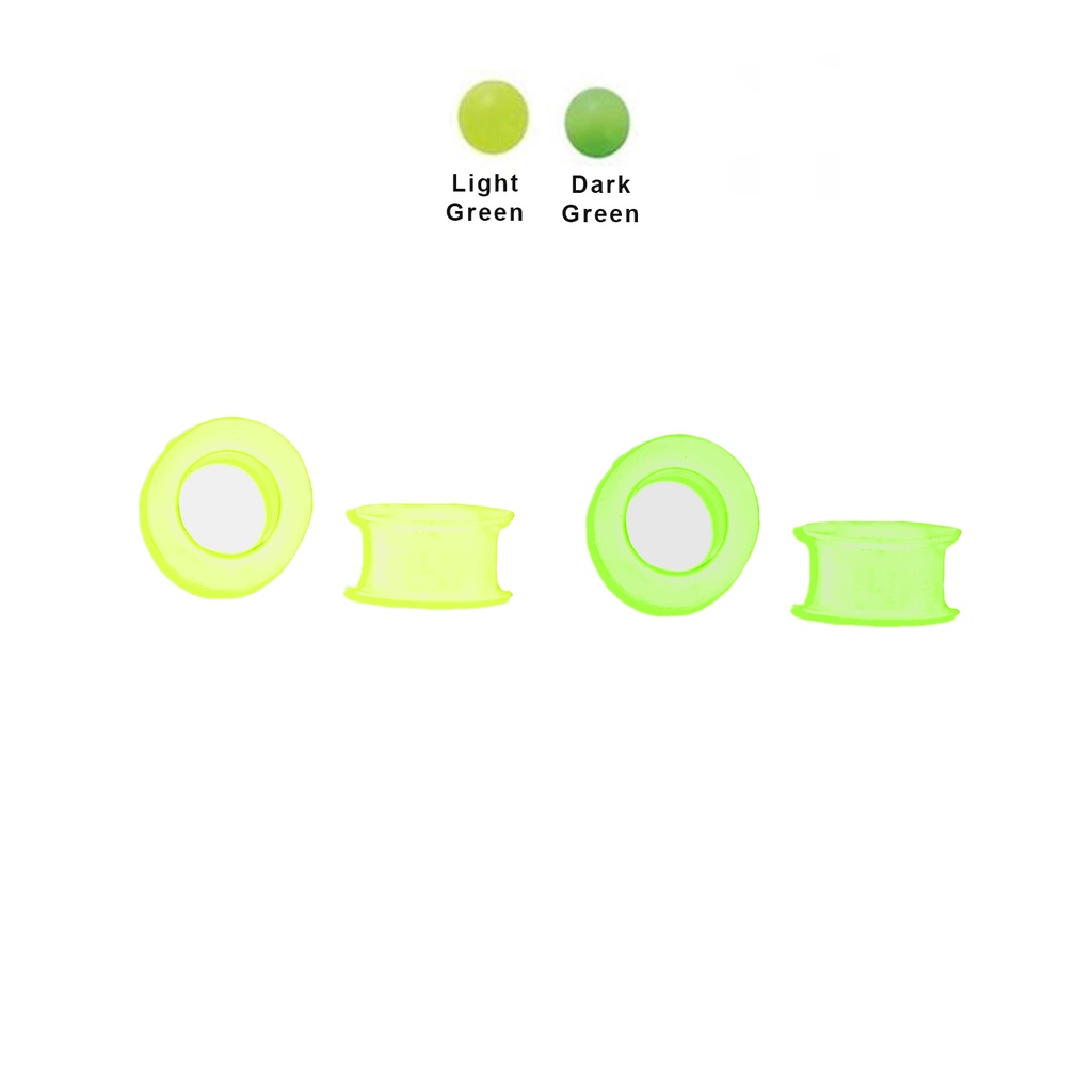 Silicone Rounded Edge Hollow Tunnel - Colored