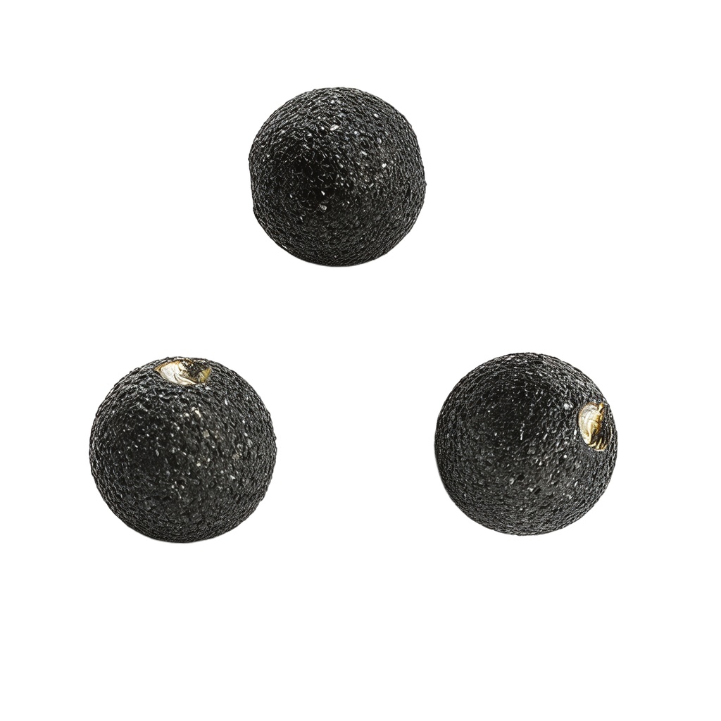 Steel 316L Black Ti-PVD Coated Clip-in Sandblasted Ball  