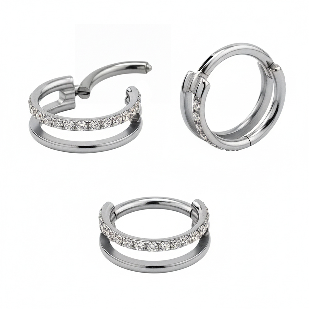 Steel 316L Hinged Segment Rings with sleek, moden Design 