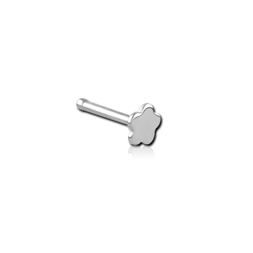 Steel 316L Nose Pin with Flower Cut Disc - 18GA(1.0mm)