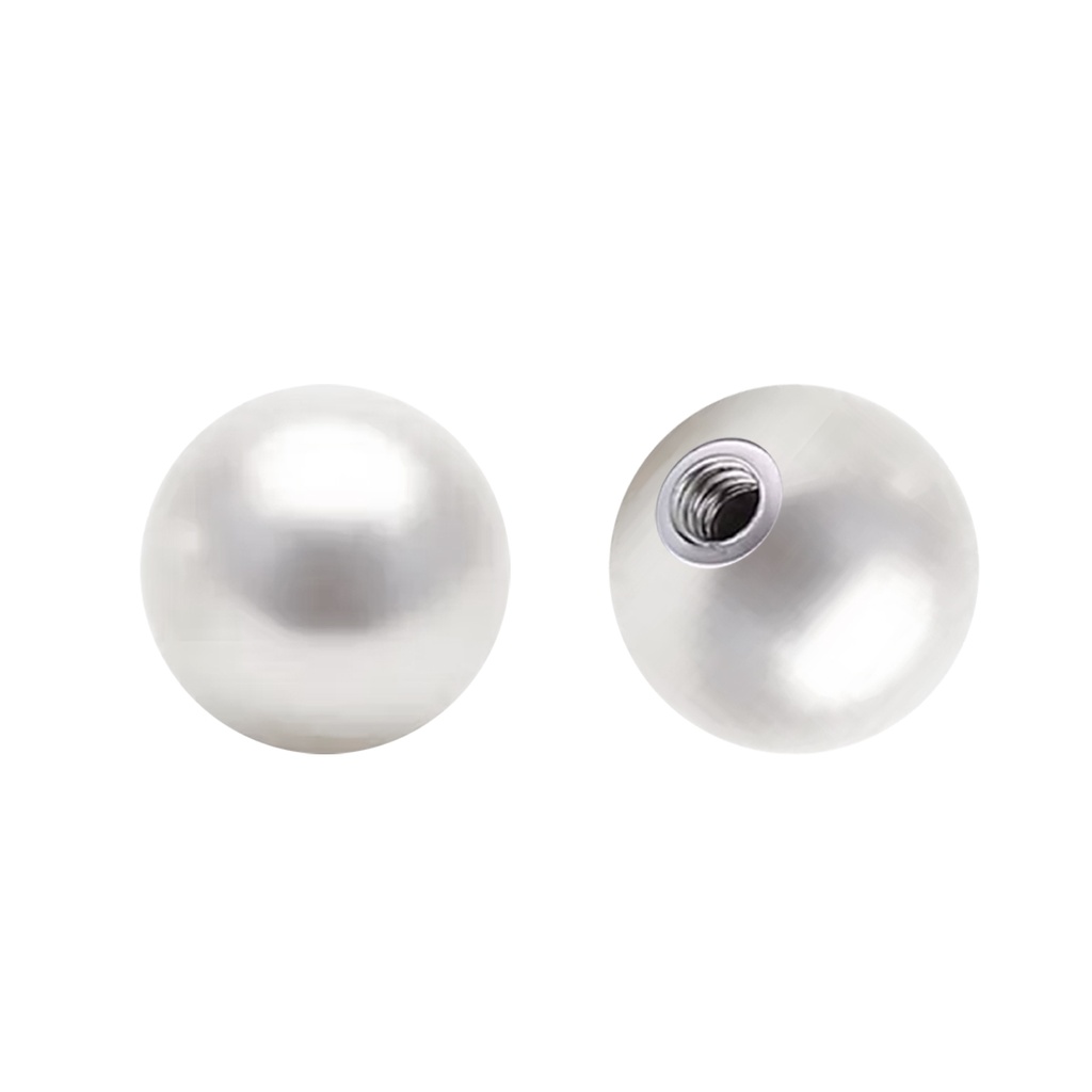 Synthetic Pearl Screw Ball with Steel Thread - 14GA(1.6mm)