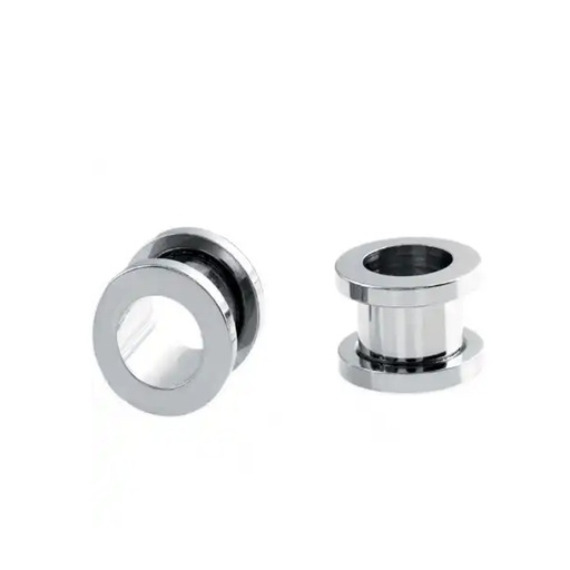 Steel 316L Hard Edge Tunnel, External Thread - in Different Sizes