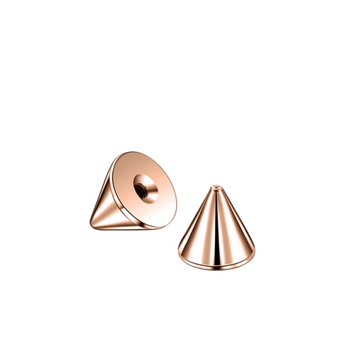 Steel 316L Rose Gold Ti-PVD Coated Cone - 16GA(1.2mm)