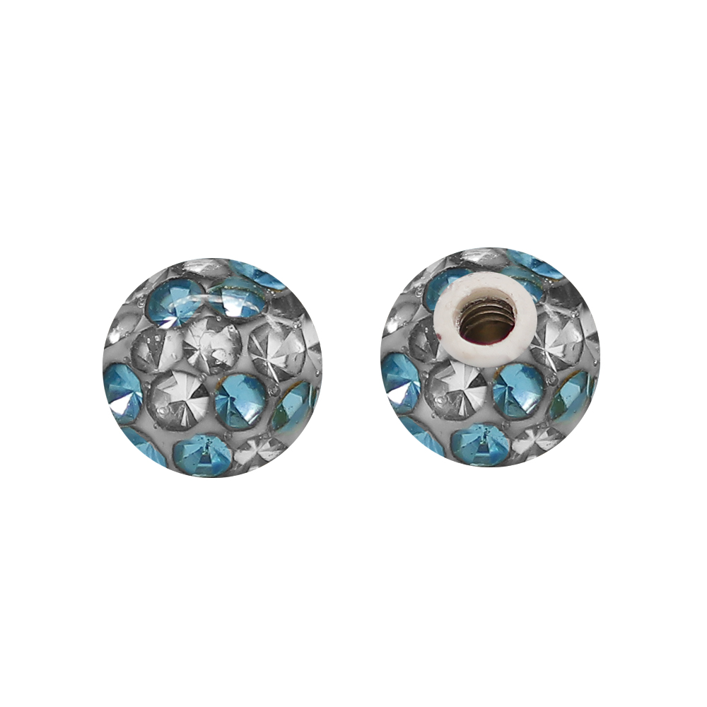 Steel 316L Epoxy Ball with Steel Insert Screw - 16GA(1.2mm)