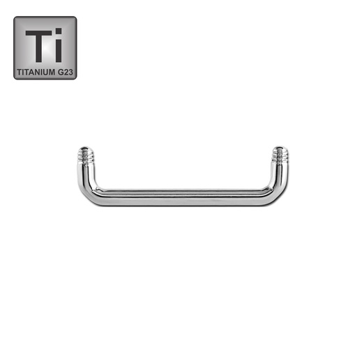 Titanium G23 Round Barbell without Ball - 14GA(1.6mm)
