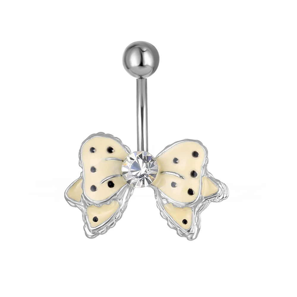 Steel 316L Belly Button Banana in Fashion Design 
