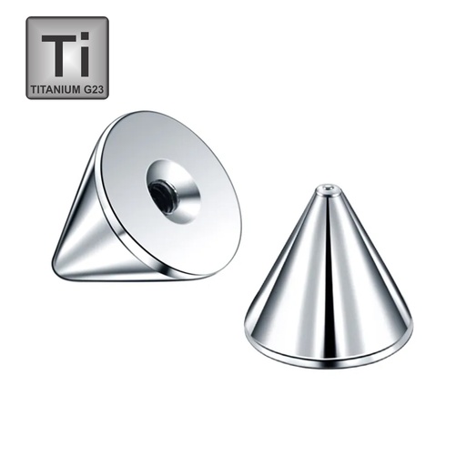 Titanium G23 Screw Cone - 14GA(1.6mm)