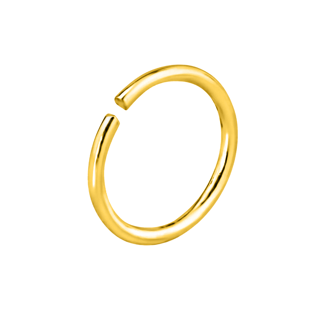 Steel 316L Gold PVD Titanium Coated Annealed Ring - 16GA(1.2mm)