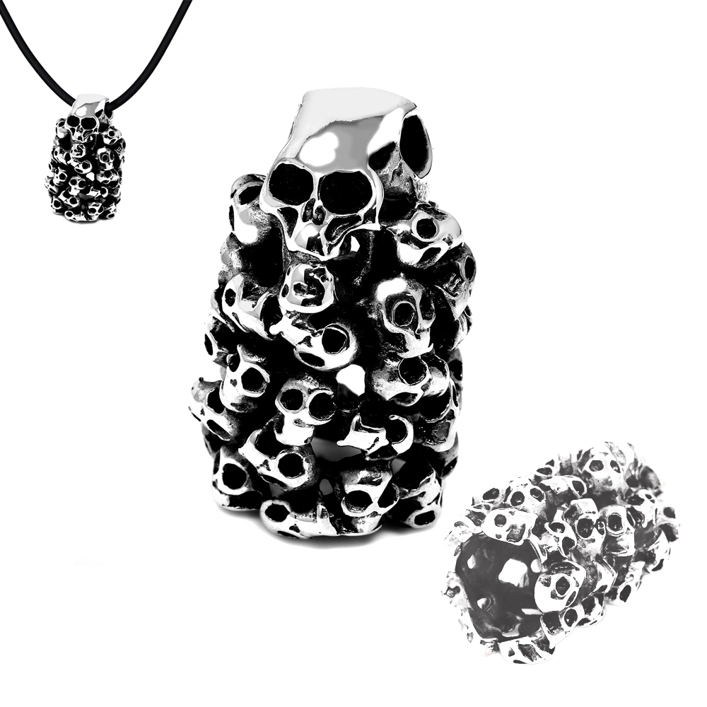 Steel 316L Skull Pendant 