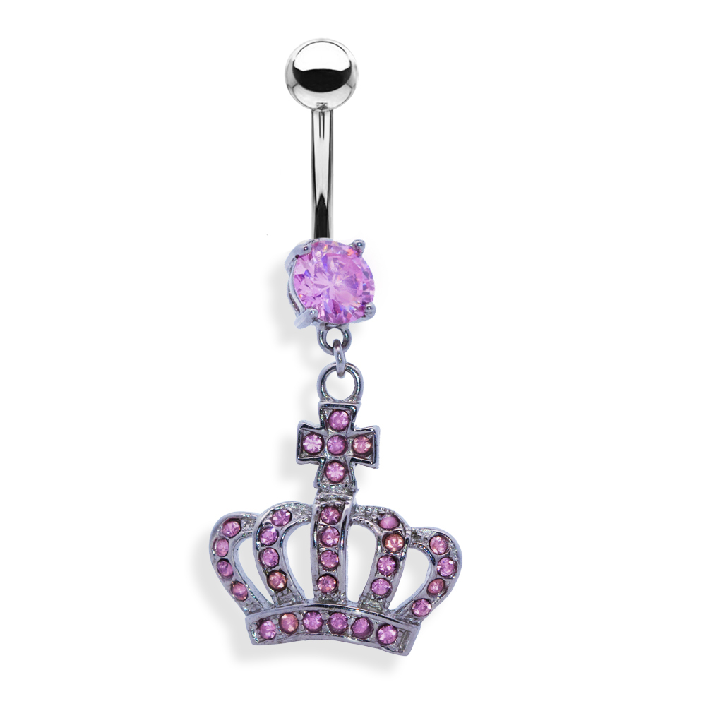 Steel 316L Belly Button Banana in Fashion Design - 14GA(1.6mm)