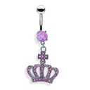 Steel 316L Belly Button Banana in Fashion Design - 14GA(1.6mm)