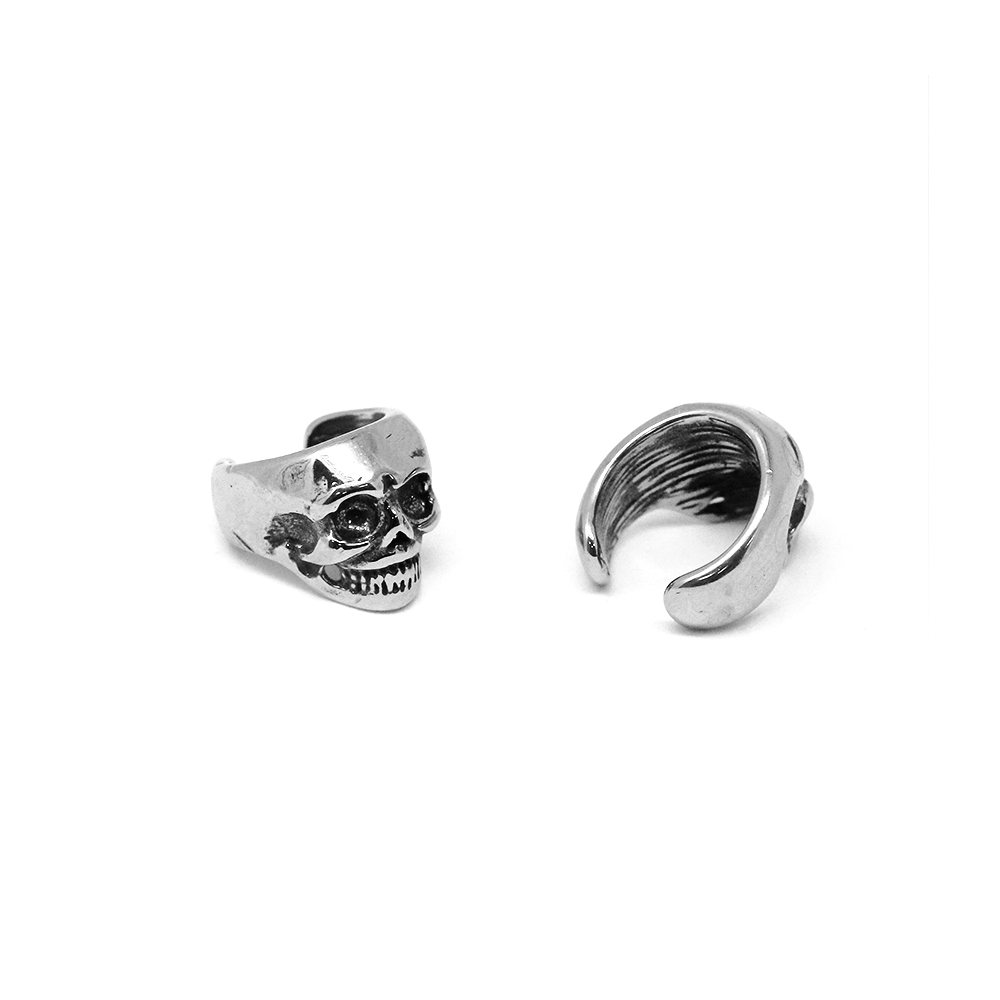 Steel 316L Non-Piercing Ear Cuff Skull Design
