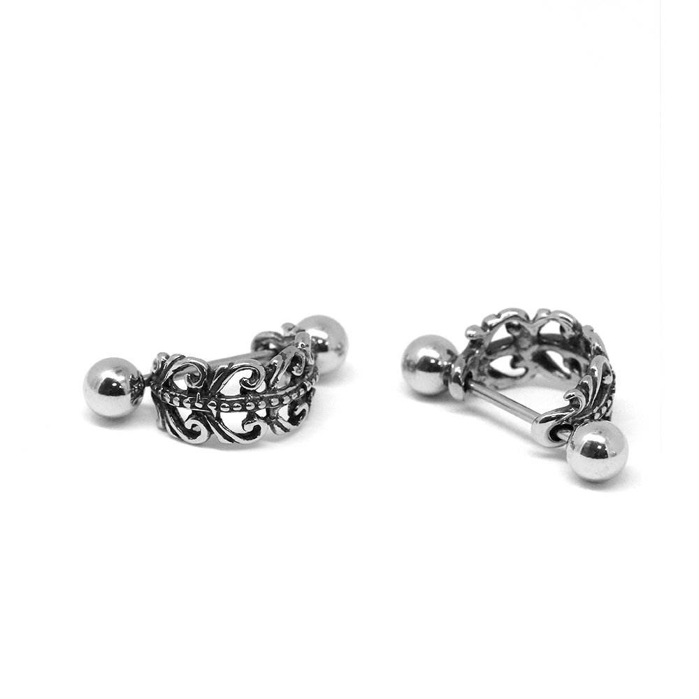 Helix Cuff with 316L Steel Barbell
