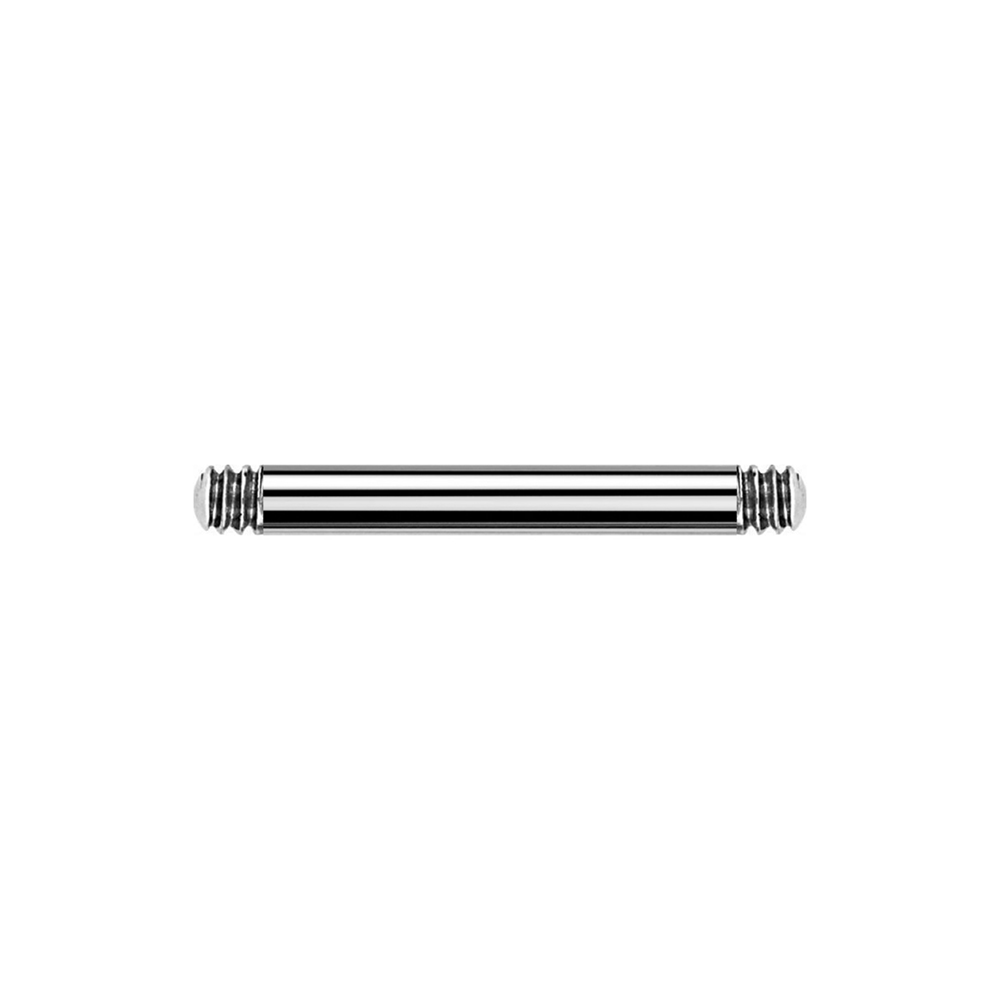 Steel 316L Barbell without Ball - 14GA(1.6mm)