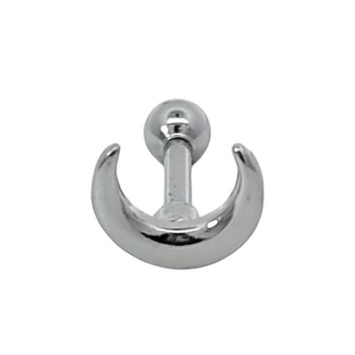 Steel 316L Barbell in Moon Design
