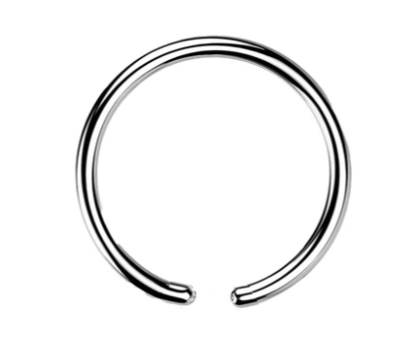 Steel 316L BCR without Clip-in Ball (for 3mm ball) - 16GA(1.2mm) 