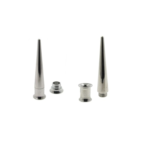 Steel 316L 2-in-1 Taper - Double Flared Tunnel Set, Internally - High Polished in Different Sizes