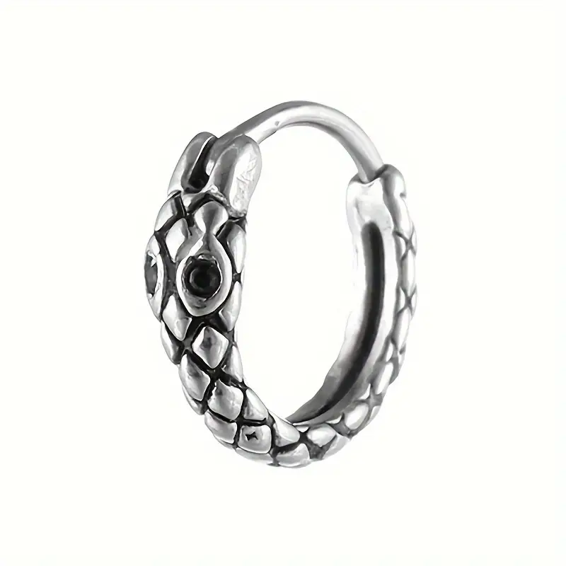 Steel 316L Casting Hinged Segment Ring Clicker With Snake Head Design
