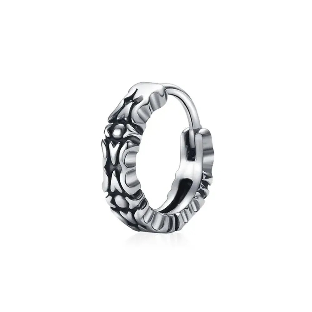 Steel  316L Casting Hinged Segment Ring Clicker Vikings Design