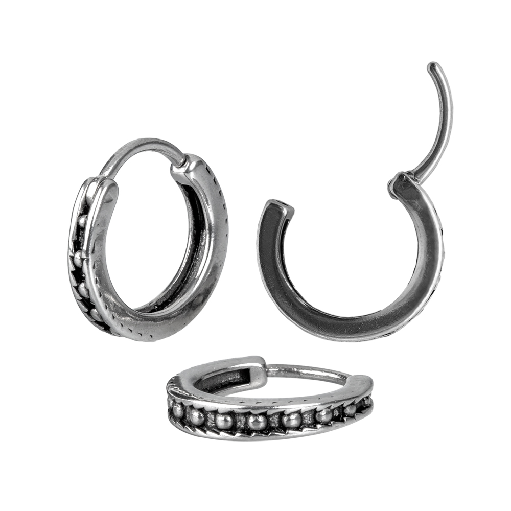 Steel  316L Casting Hinged Segment Ring Clicker  Vintage Design