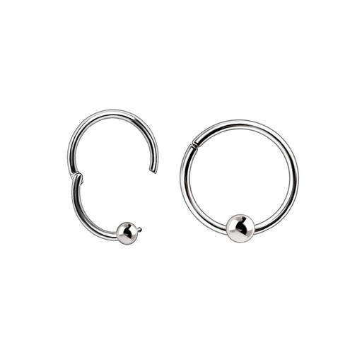 Steel 316L Hinged Segment Ring Clicker with Ball  