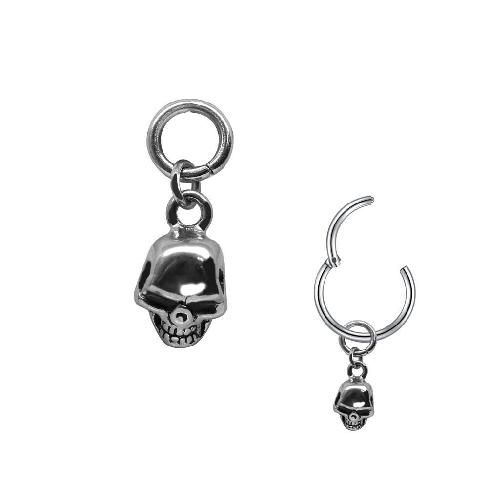 Steel 316L  Pendant with Skull 