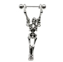 Steel 316L  Nipple Piercing Barbell With Steel Flexible Skeleton