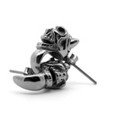 Steel 316L Ear Stud in Fashionable Skull Design