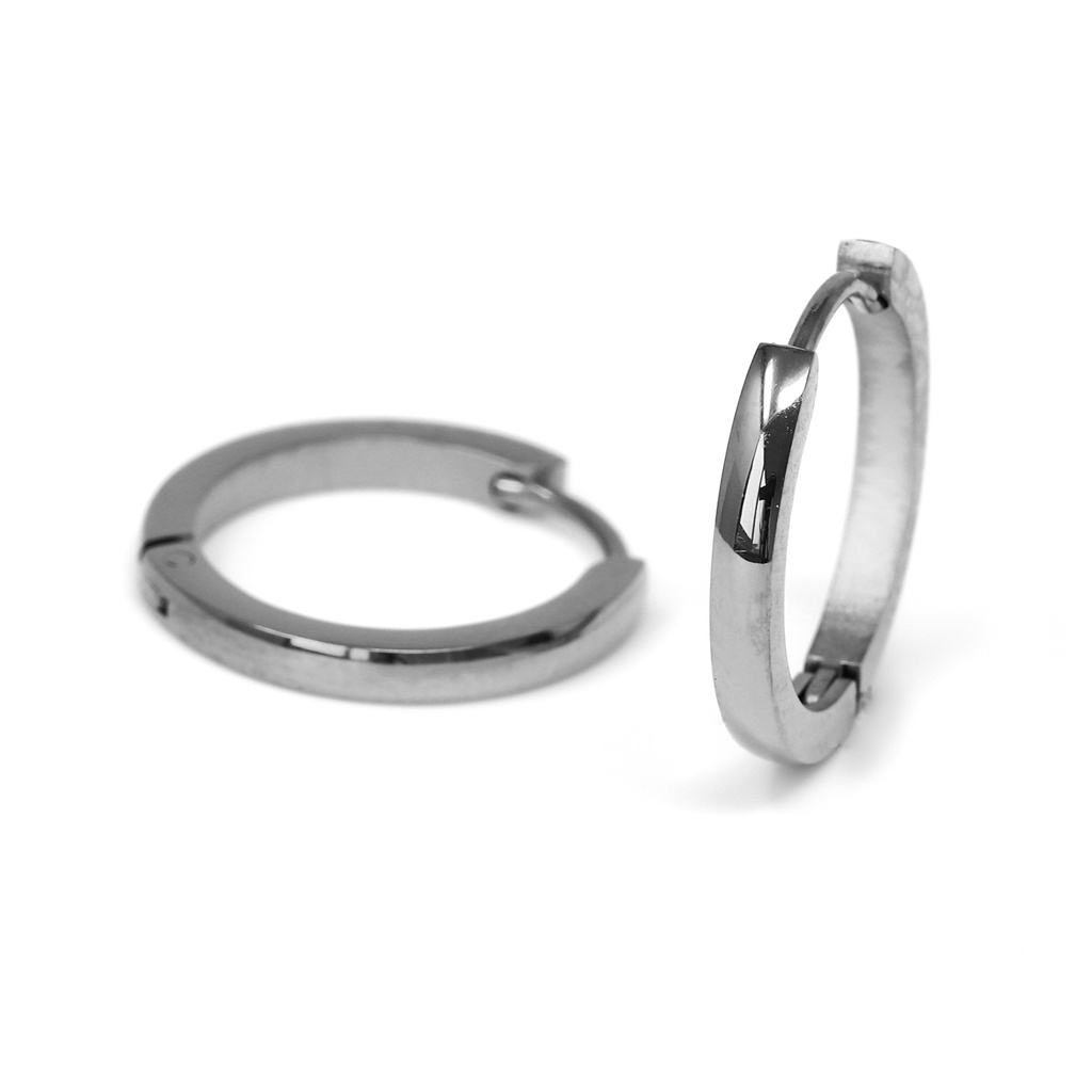 Steel 316L Huggie Earring with Round Edges  