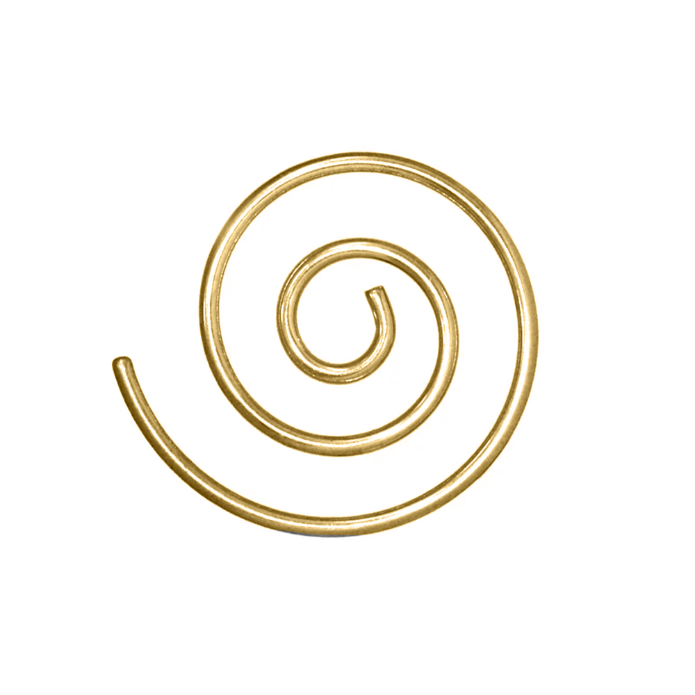 Steel 316L Gold Ti-PVD Coated Expander/Taper in Spiral Design