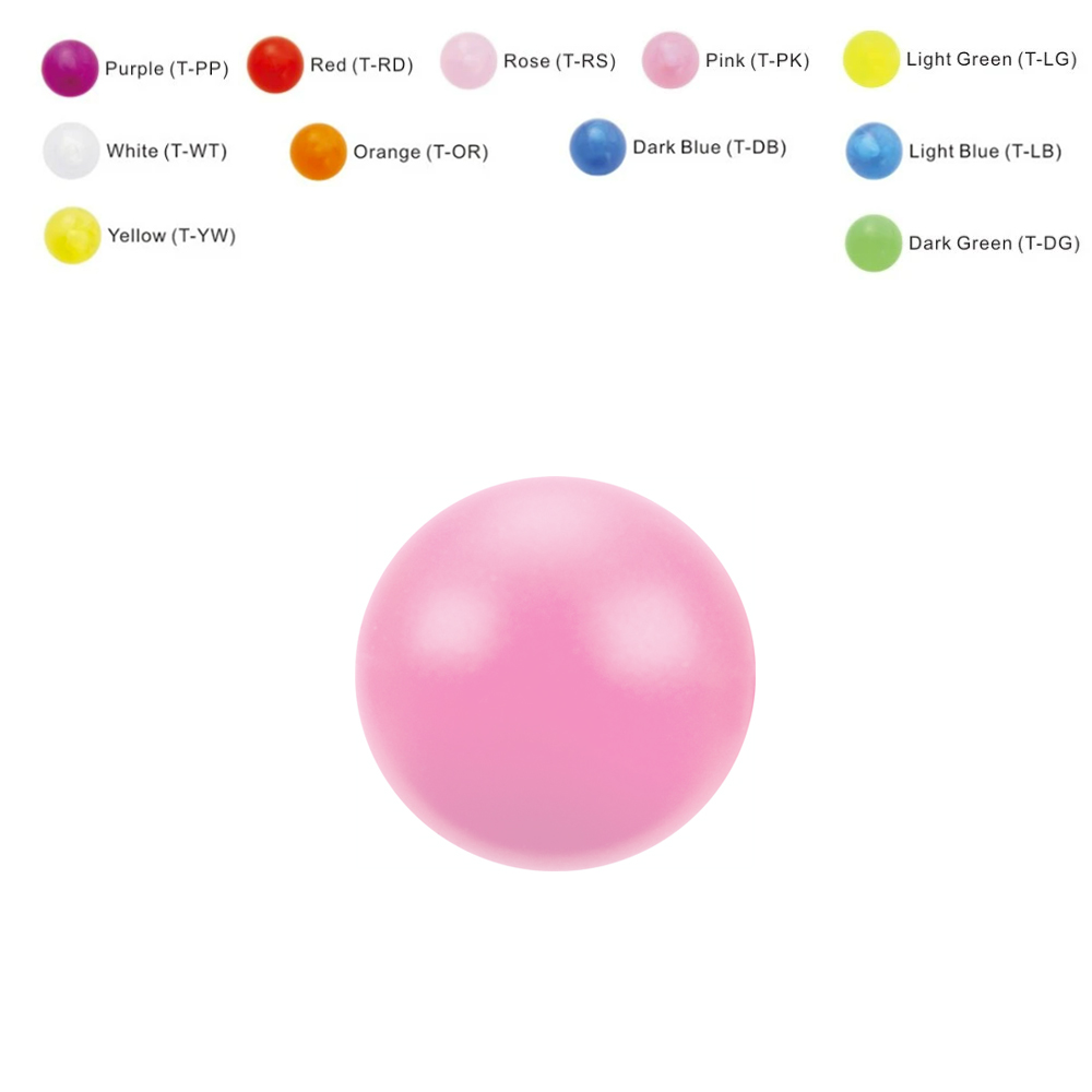 Acrylic Transparent Screwball - 14GA(1.6mm)  