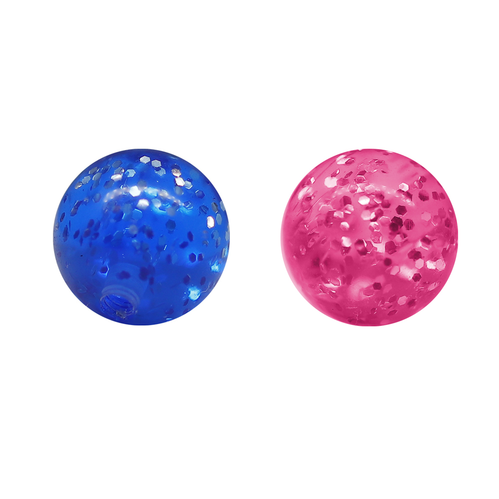 Acrylic Screw Glitter Ball - 16GA(1.2mm)
