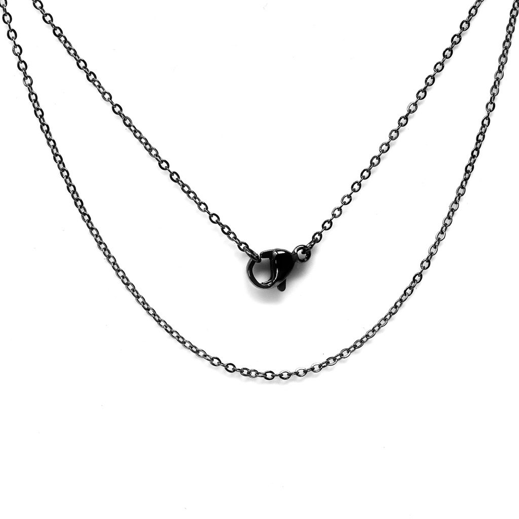 Steel 316L Black PVD Titanium Coated Curb Chain 