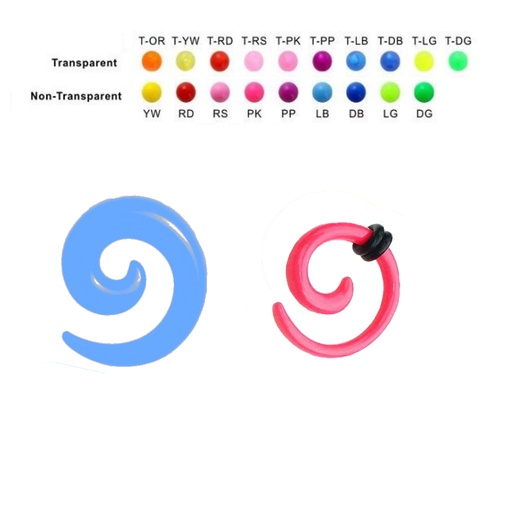 Silicone Spiral in Different Sizes - CCC