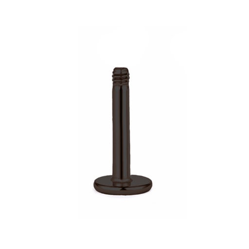 Steel 316L Black Ti-PVD Coated Labret without Screwballs - 18GA(1.0mm)  