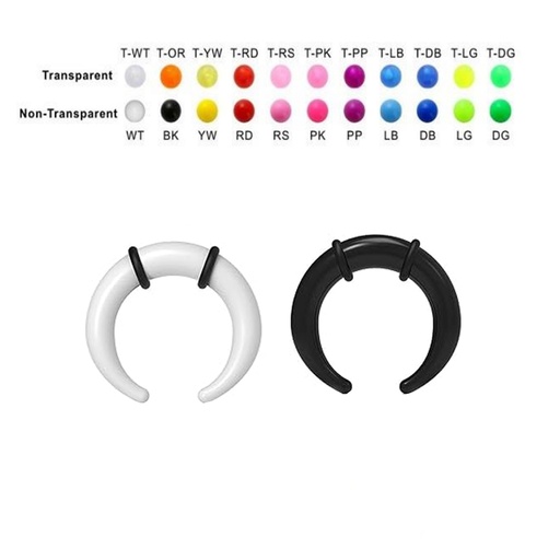 Acrylic Taper/Expander Buffalo Design - Black & White