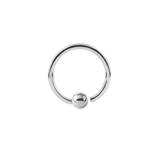 [S-NSD18-1.2-16-3] Steel 316L Annealed Ring with Fixed Ball - 16GA(1.2mm)