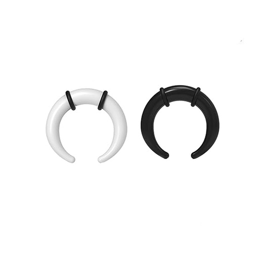 Silicone Taper/Expander Buffalo Design - Black & White
