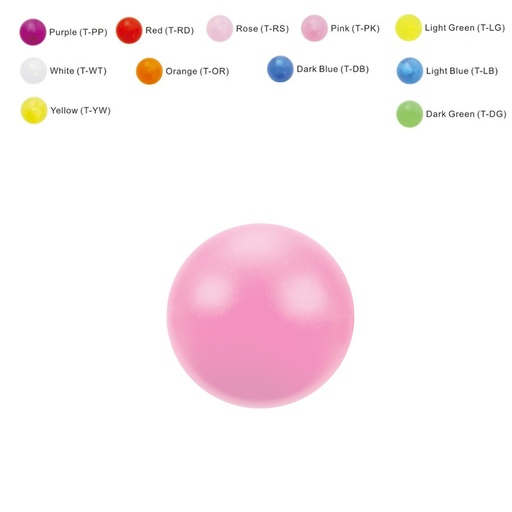 Acrylic Transparent Screwball - 14GA(1.6mm)  
