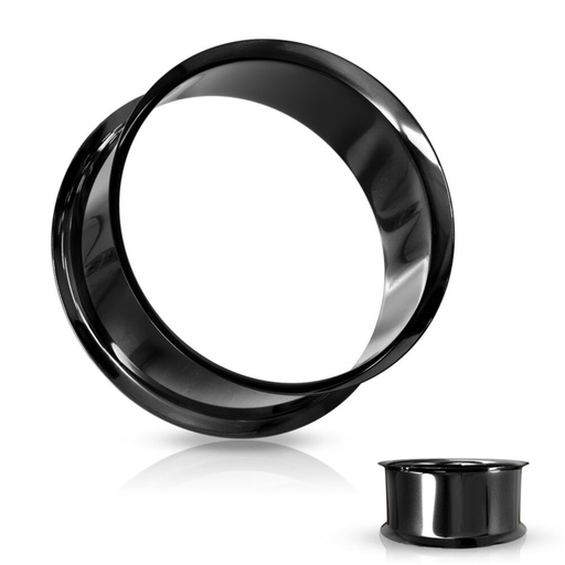 Steel 316L Black Ti-PVD Coated Double Flared Tunnel