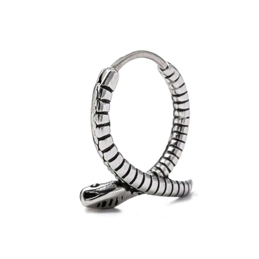 [S-SGM316-1.0-10mm] Steel 316L Casting Hinged Segment Ring Clicker with Snake Design