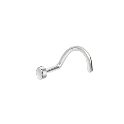 Steel 316L Nose Spiral with Flat Disc - 18GA(1.0mm)