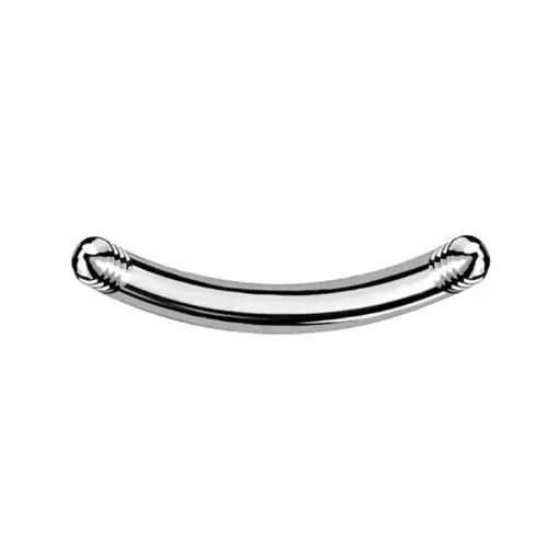[S-BAN03-1.0-8] Steel 316L Bananabell without Screwballs - 18GA(1.0mm)