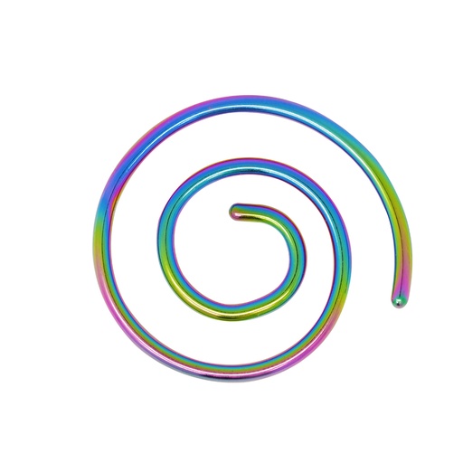 Steel 316L Rainbow Ti-PVD Coated Expander/Taper in Spiral Design