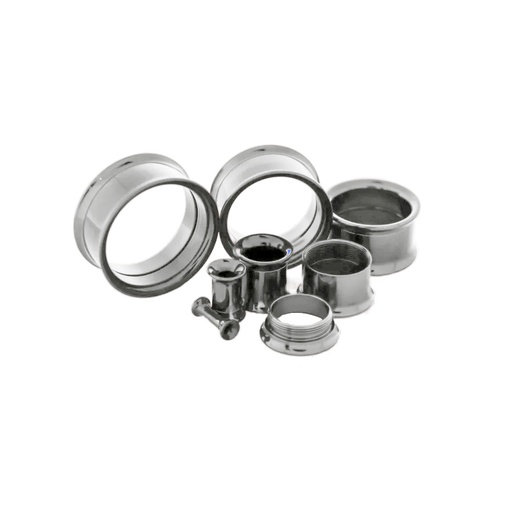 [S-TUN11-24] Steel 316L Double Flared Tunnel 
