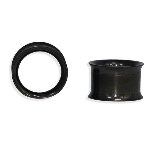Steel 316L Black Ti-PVD Coated Double Flared Tunnel with Internal Thread 