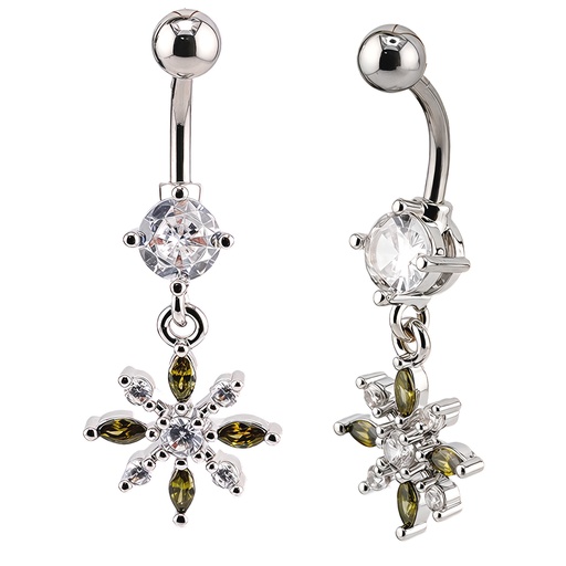 [S-BDC364] Steel 316L Belly Button Banana in Fashion Design 