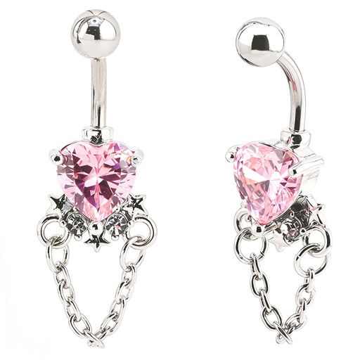 [S-BDC574] Steel 316L Belly Button Banana in Fashion Design 