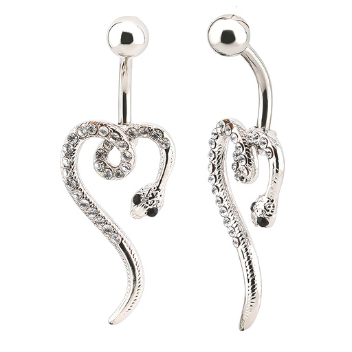 [S-BNC327] Steel 316L Belly Button Banana in Fashion Design 